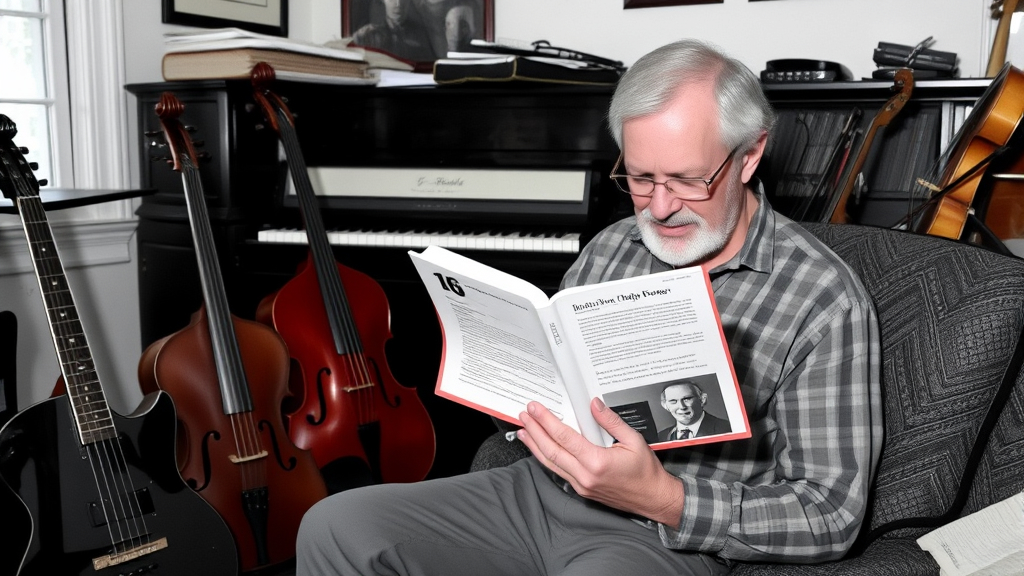 Um homem lendo um livro